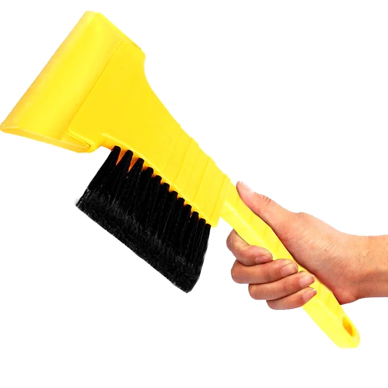 1 Pc New Portable Multifunctional Car Windshield Snow Removal Shovel with Brush Snow Brush Tool Supplies Automobile Accessories