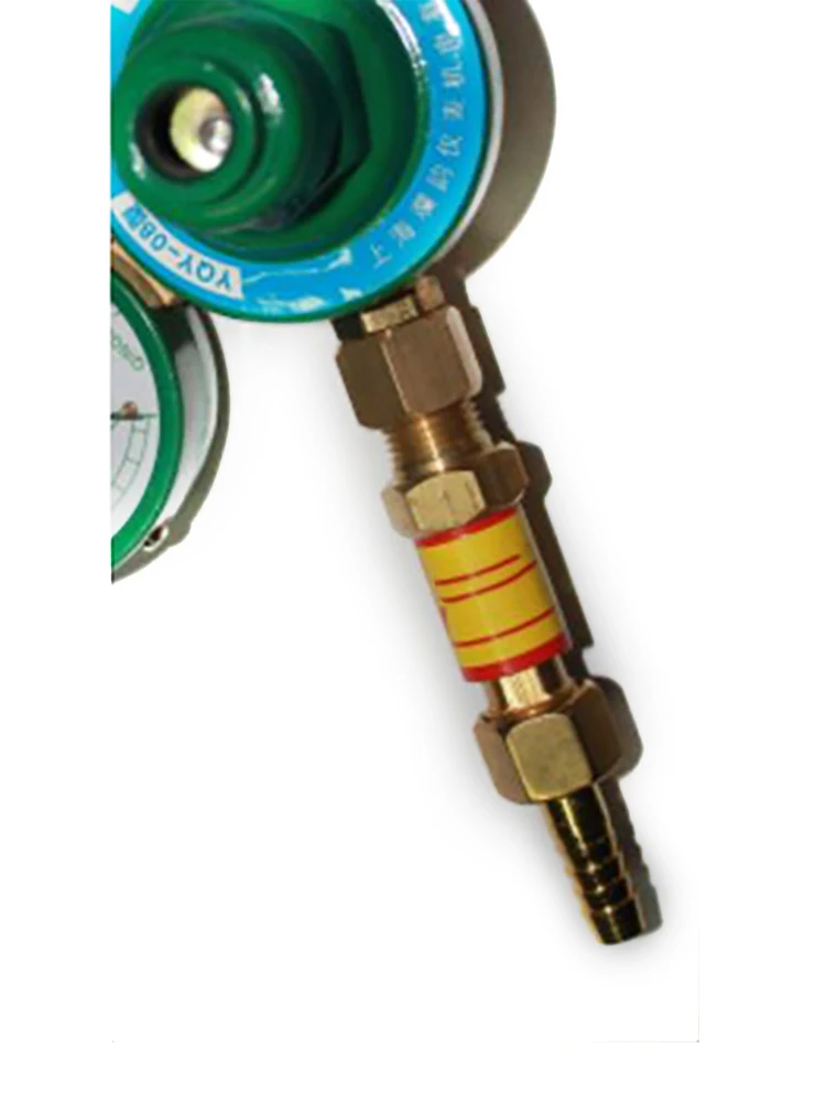 1 Pair Flashback Arrestor Check Valve Flame Buster M16*1.5 Type HF-2 For Gas Welding Cutting Torch Pressure Oxygen Regulator