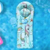 Child Inflatable Pool Mattress Flamingo PVC Air Mattress Swimming Pool Water Floating Bed Swimming Pool Accessories Gift for Kid 3