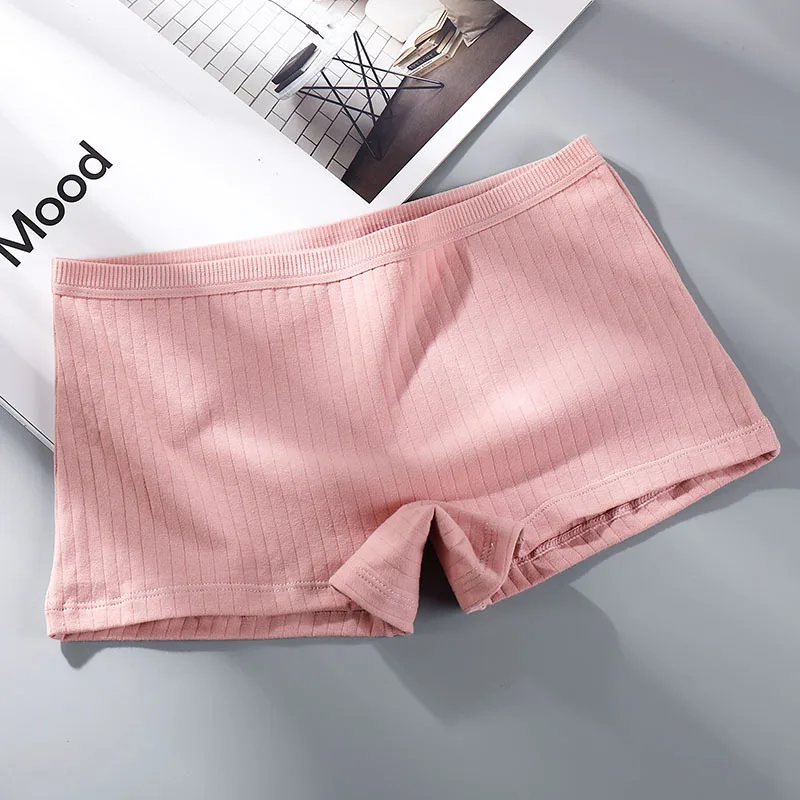 Summer Women Safety Panties Cotton Under Skirt Female Seamless Underpants  Solid Color Plus Size Boxer Shorts Cozy Women Panties