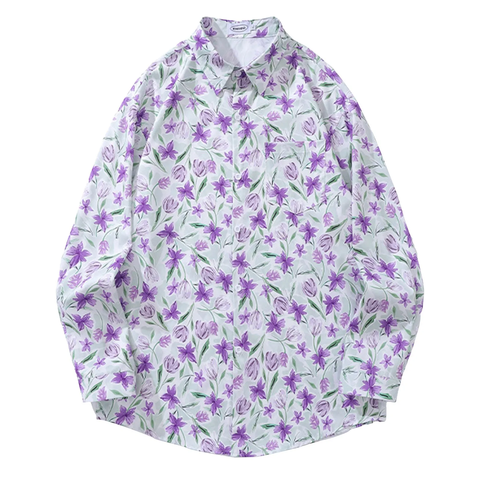 Модна блуза стандартної довжини для вуличного одягу Жіноча повсякденна сорочка з принтом у формі лінії Відкладна сорочка з довгим рукавом Фланелева сорочка для жінок плюс