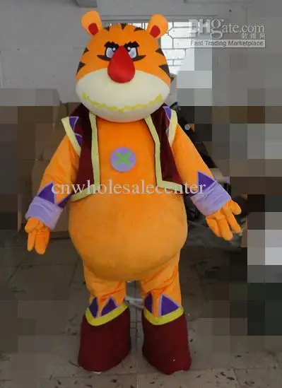 

New Adult Hot Sale Foam Cute Tiger Fancy Cartoon Mascot Costume Plush Christmas Fancy Dress Halloween Mascot Costume
