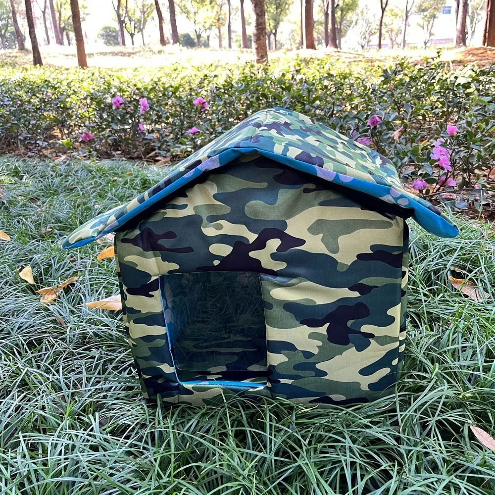 

Waterproof Cat House Outdoor Dog Kennel Foldable and Washable Small Dog House 43x40x42cm