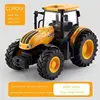 Rc Car 1:24 Alloy Remote-Controlled Tractor Toy With Headlights Simulation Electric Farm Truck Toy Set Child Outdoors Toys Gifts 5