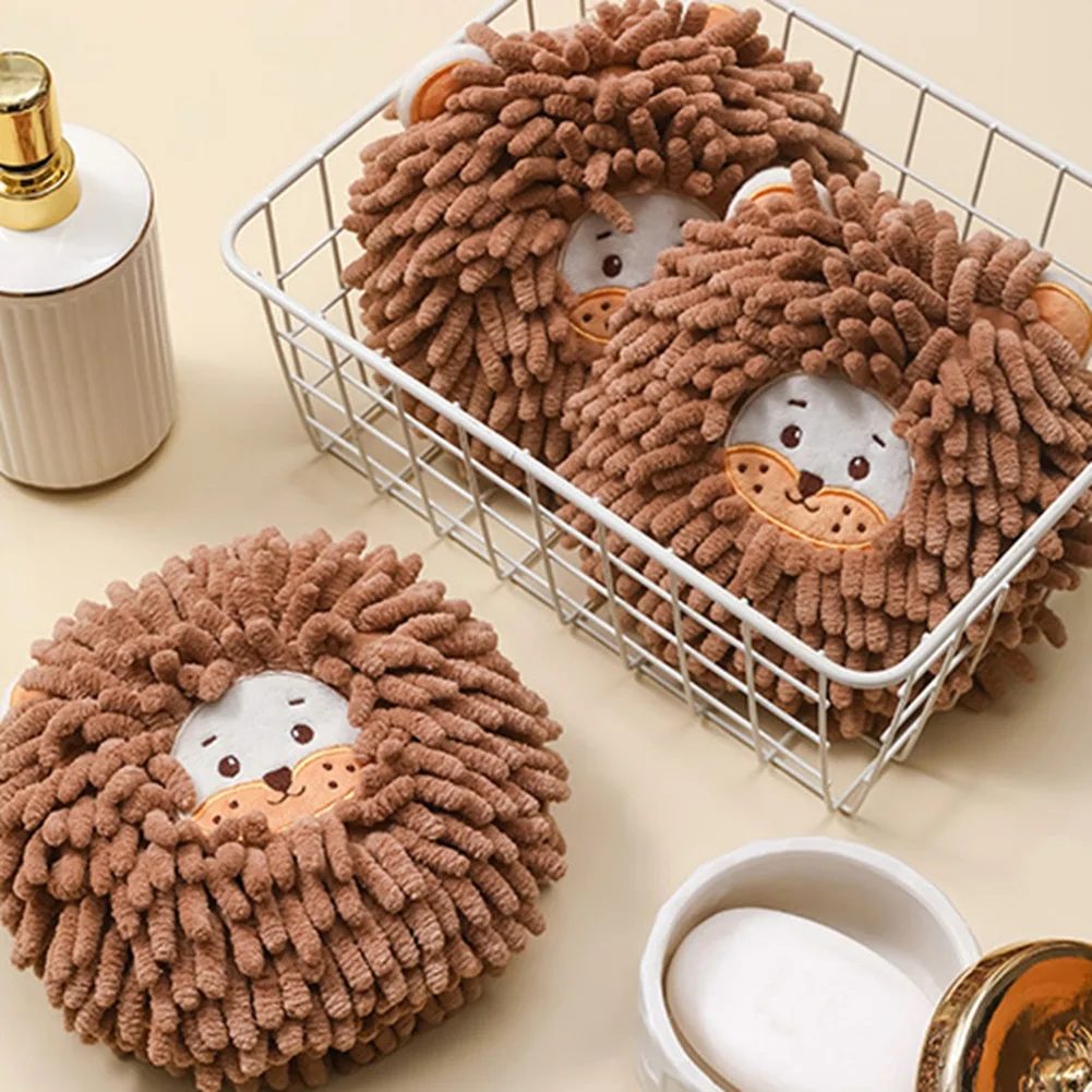Criativo macio toalha de mão engrossar super absorvente secagem rápida microfibra dos desenhos animados chenille limpar pano cozinha banheiro toalha terry - 100 coisas lindas para a casa