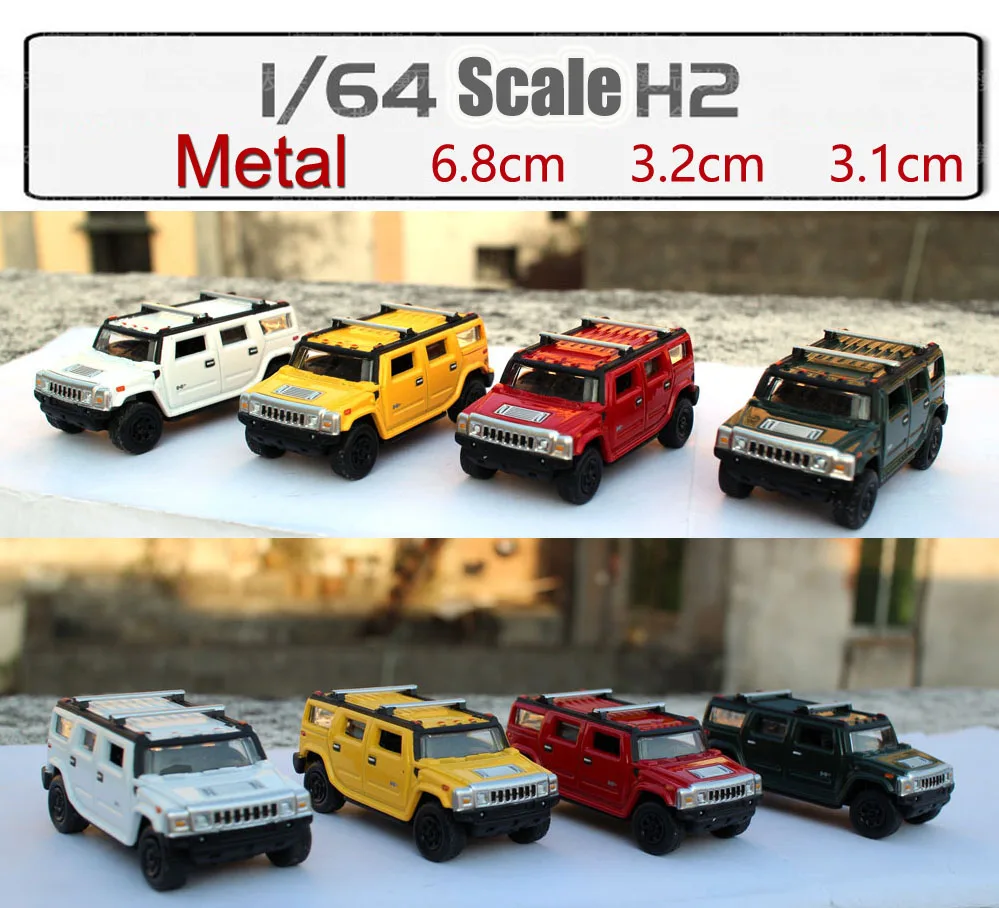 2021 New 1/64 Scale Humumer H2 Miniature Cars 3 inches Diecast toys For Collection Gift