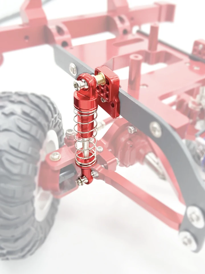 拡張シート付きメタルショックアブソーバー,mn d90 MN-90 mn99s & wpl c14 c24 c34rc用アップグレードパーツ -  AliExpress 26 RCカー用ショックアブソーバー For MN D90 D91 For MN99S 1/12メタルシャーシ タイロッド サーボ固定マウ