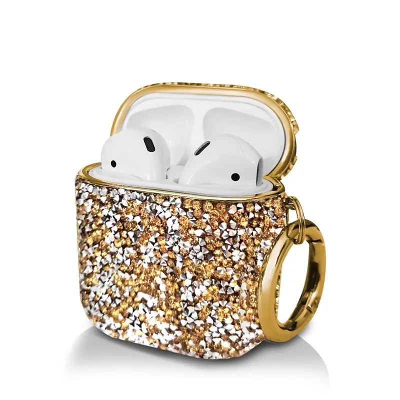 Crystal Diamond Shiny Headphone Case - Hard Portable Bag