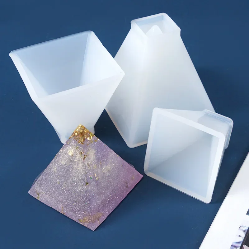 DIY Crystal Epoxy Pyramid Silicone Mold Hotel Ornaments Mousse Decoration Jewelry Making Resin Mold silicone mold