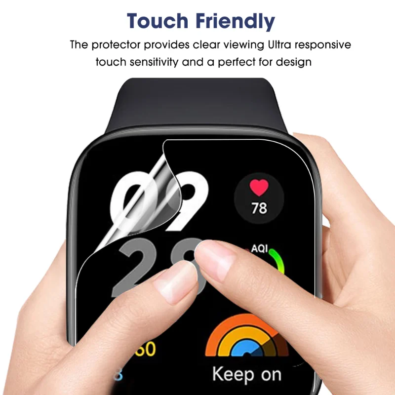1-5PCS Hydrogel Film For Redmi Watch 2 3 Lite Active HD Screen Protector on Xiaomi Watch 2019 Color Smart Watch Poco Accessories 4