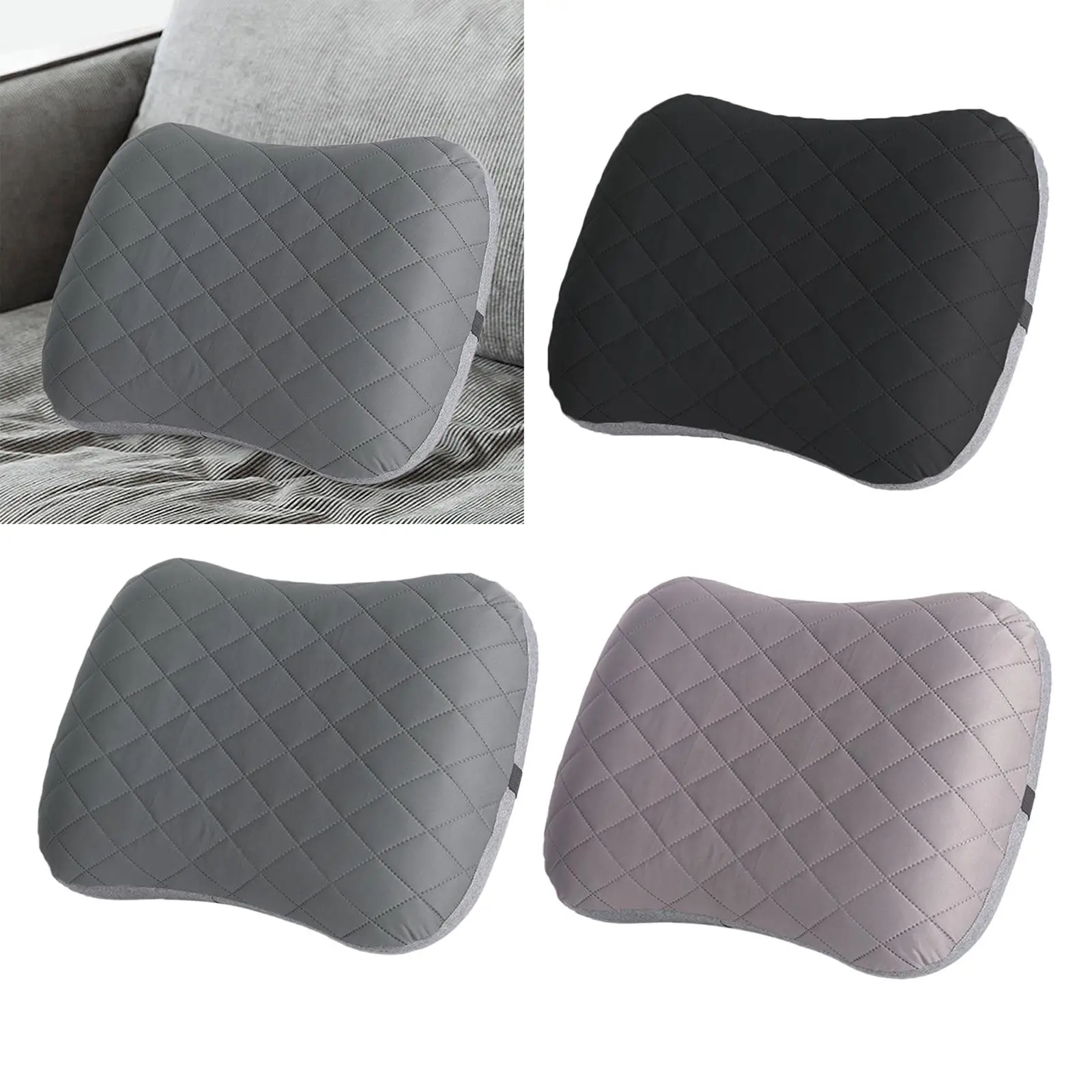 Inflatable Camping Pillow Neck Pillow Lumbar Support Inflatable Pillow for Cars Hiking Living Room Airplane Backpacking