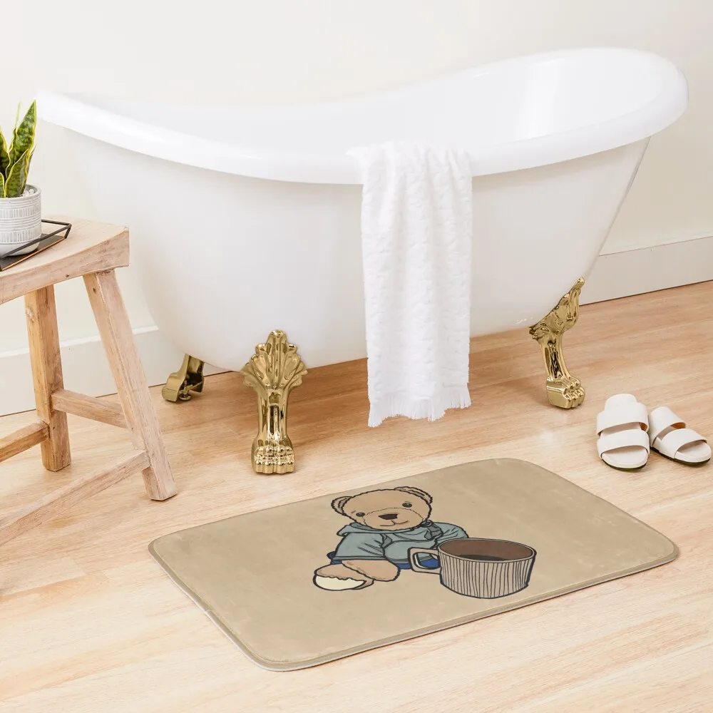 

Roy with Hot Chocolate Bath Mat Bathroom Floor Bathroom Rugs Bathroom Carpet Mat