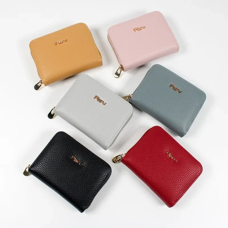 

Cross-border Creative Short Zipper Large Capacity Card Bag Multi-card Business Card Coin Wallet Niche Design Wallet Coin Bag