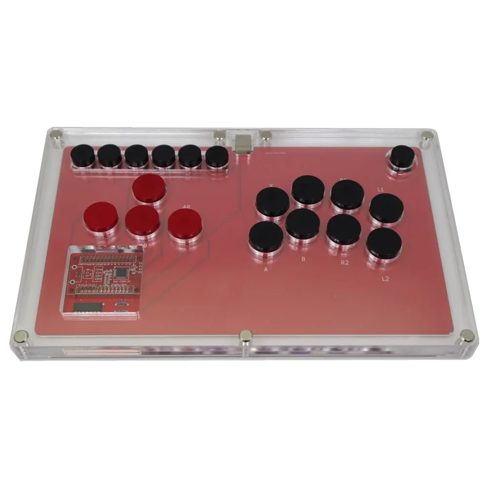 Arcade Joystick for PC PS4 Smash box Hitbox Style Arcade Game Console Fight Stick Game Controller Buttons OBSF-24 30 Transparent