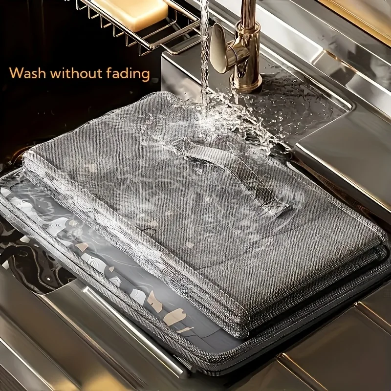 Large Capacity Foldable Storage Box with Lid,Modern Polyester Under-Bed Organizer for Clothes,Bedding,More, Storage Boxe