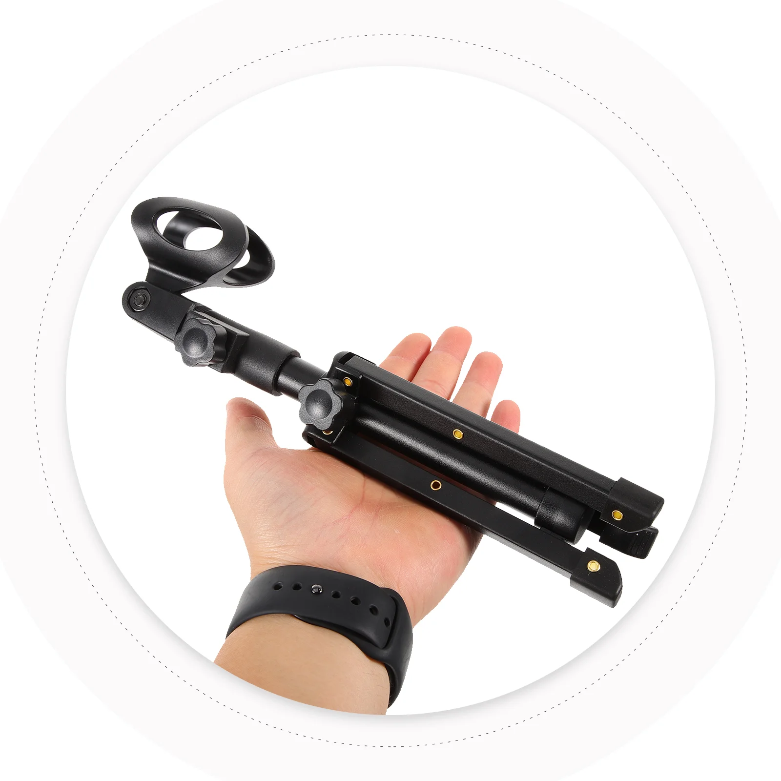 Metal Foldable Desk Mic Stand Microphone Support Tripod Bracket Height Adjustable Boom Floor Podcast Holder Stand Desk Mount Arm