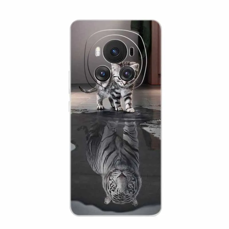 Fashionable Clear Animal Design Silicone Phone Case - Soft TPU Back Cover