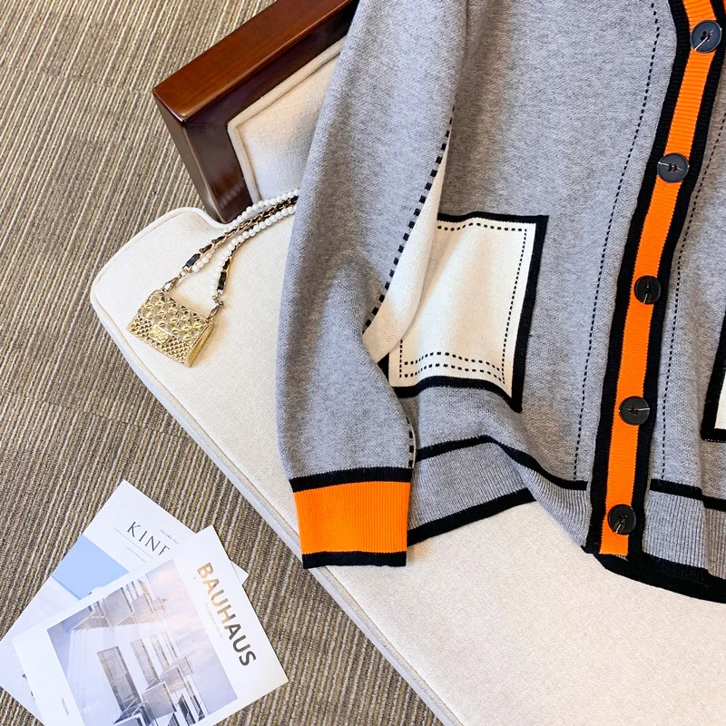 여성 카디건 오버 사이즈 스웨터 V 넥 루즈 니트웨어 싱글 브레스트 캐주얼 니트 카디건 아웃웨어 겨울 캐주얼 자켓