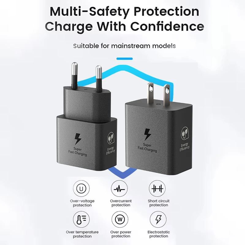 Original Samsung 25W 15W Super Fast Charger Power Adapter Type C Galaxy A26 A16 A06 A52s A15 A14 A24 A34 A13 A73 A33 A32 A42