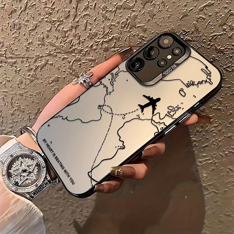 Aviation-Inspired Airplane Route Design Phone Case Cover