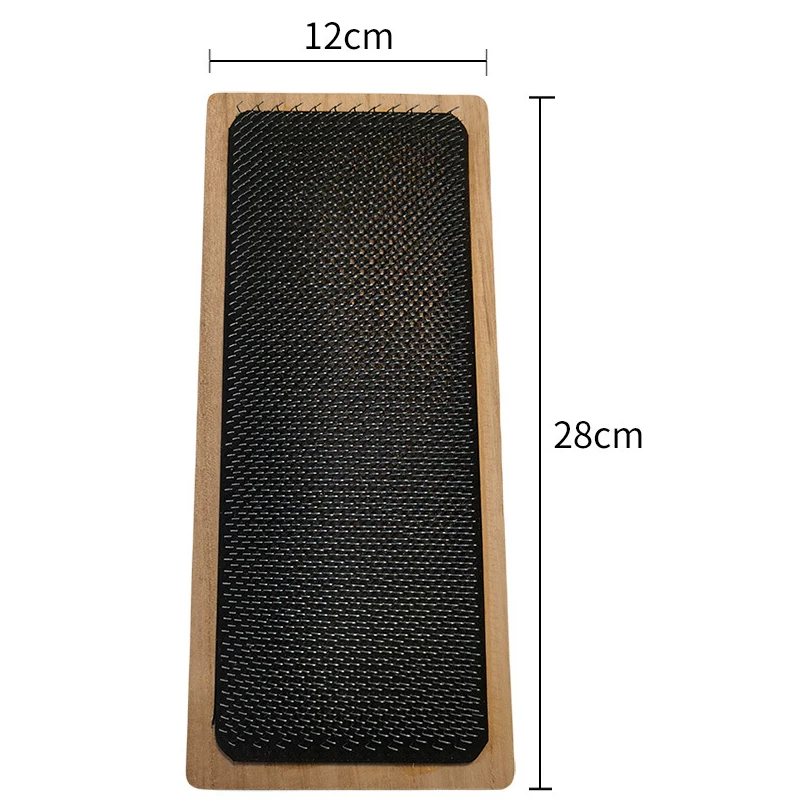 28X12 cm wood Drawing Mat Hair Holder For Wig Making use Drawing Card with curved needle