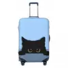 Cute Black Cat Suitcase Cover Holiday Animals Print Useful Luggage Case Business Protection 2