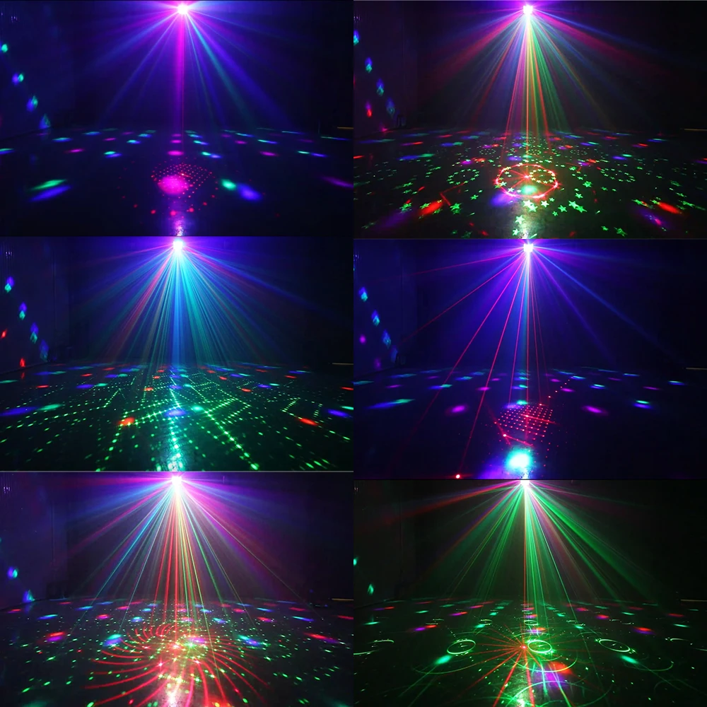 LED Butterfly Stage Lights Remote Control Dj RGB Led Four in one laser strobe light colorful ktv flash room bar nightclub lights led light,led stage light,mini led stage light