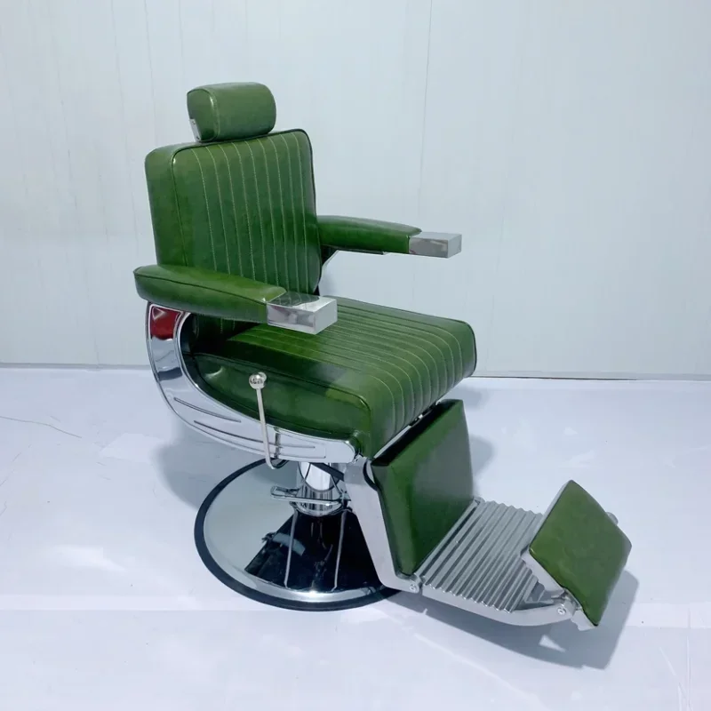 Hair Salon Dedicated Barber Chairs Recliner Retro Hairdressing Lifting Barber Chair Rotate Silla Barberia Beauty FurnitureQF50BC