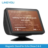 LINGYOU Adjustable Magnetic Stand for Echo Show 8(1st & 2nd) 5 (1st & 2nd 3rd) Tilt and Anti-Slip Function Smart Display Base
