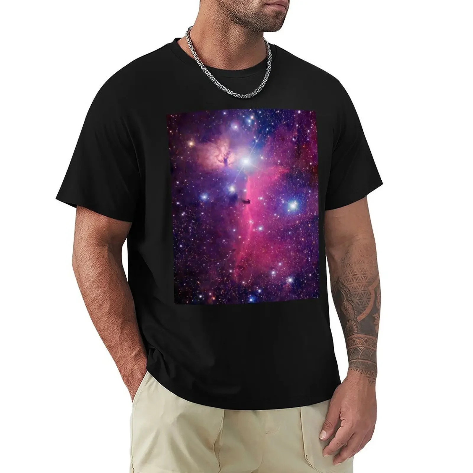 

Purple Galaxy T-shirt cute tops plain big and tall t shirts for men