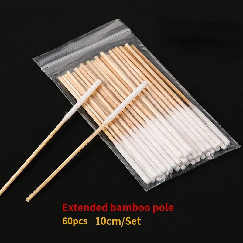 1-500pcs Disposable Ultra-small Cotton Swab Lint Free Micro Brushes Wood Cotton Buds Swabs Eyelash Extension Glue Removing Tools