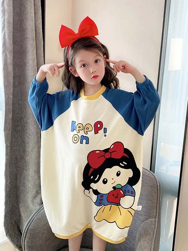 순면 아동복 봄 가을 시즌 유니섹스 롬퍼 지퍼 레그 스플릿 홈웨어 수면복