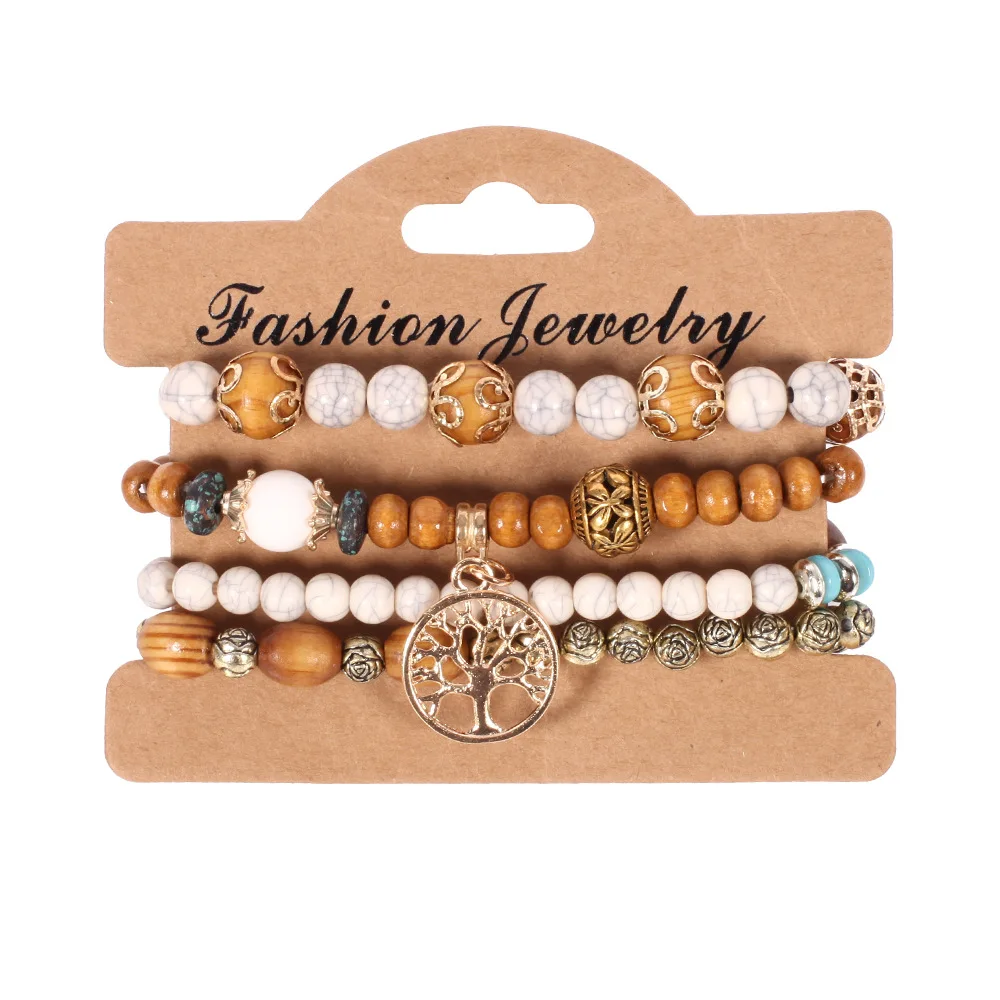 Vibrant Bohemian Handmade Beaded Bracelet Set for Women – Colorful Summer Jewelry Accessories