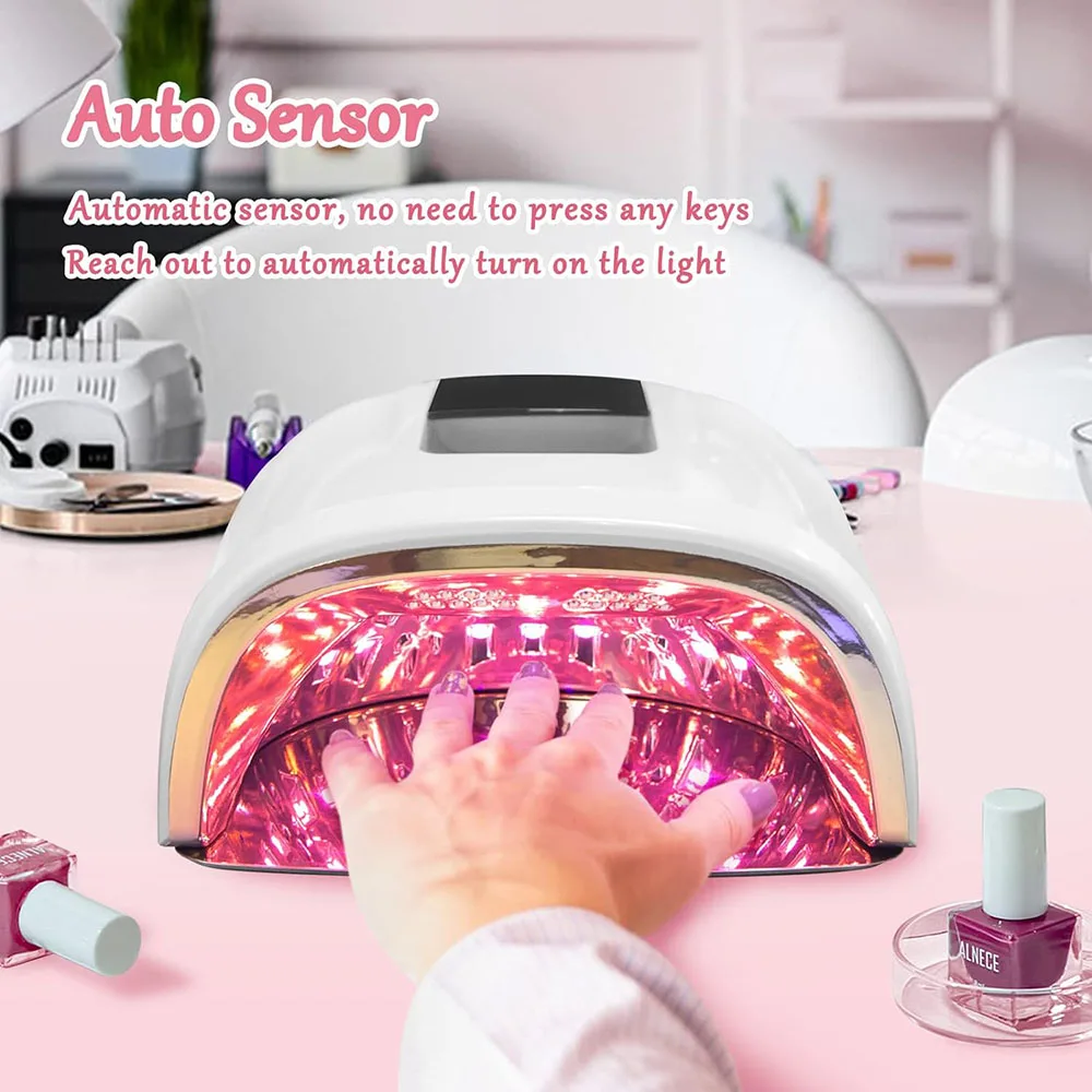 UV Light for Nails Cordless UV LED Nail Lamp Rechargeable Lampara de unas LED UV inalambrica Nail Dryer Gel Nail Lamp for Nails 4