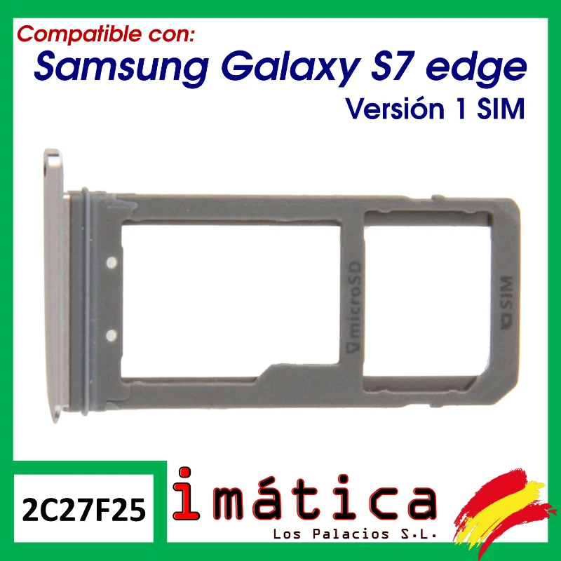 Sim / SD лоток для Samsung S7 Edge (1 Sim) розовый | Мобильные телефоны и аксессуары
