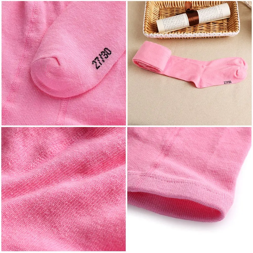 LA Active Collants D'hiver Pour Bébé Fille – Collants D'hiver En Tricot Torsadé En Coton – Grip Antidérapant – Pour Bébé, Tout-petit, Nouveau-né, Enfant, Rose Et Blanc (tricot Torsadé) - 2 Paires