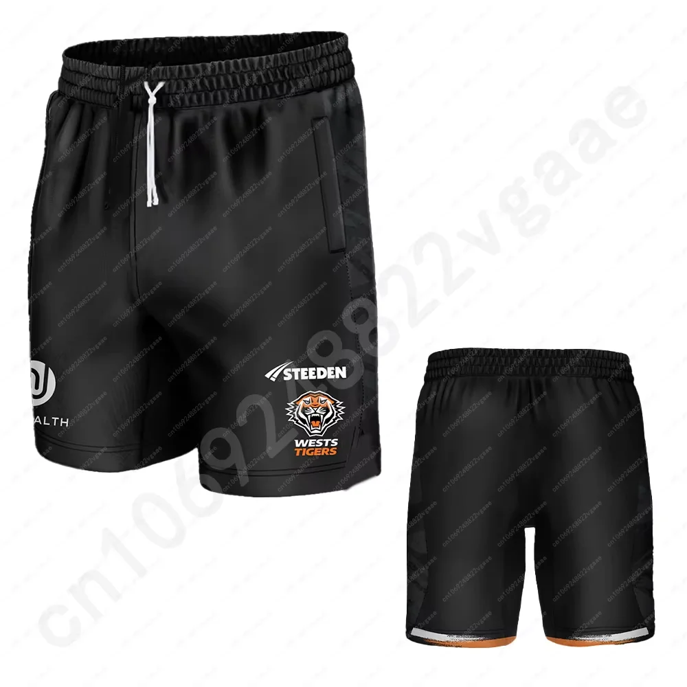 Rugby Jersey Men Male Clothes Train T Shirt Team Boys Tee Teenager Home Top Trousers Training Wests Tigers Mens Gym Shorts rugby jersey