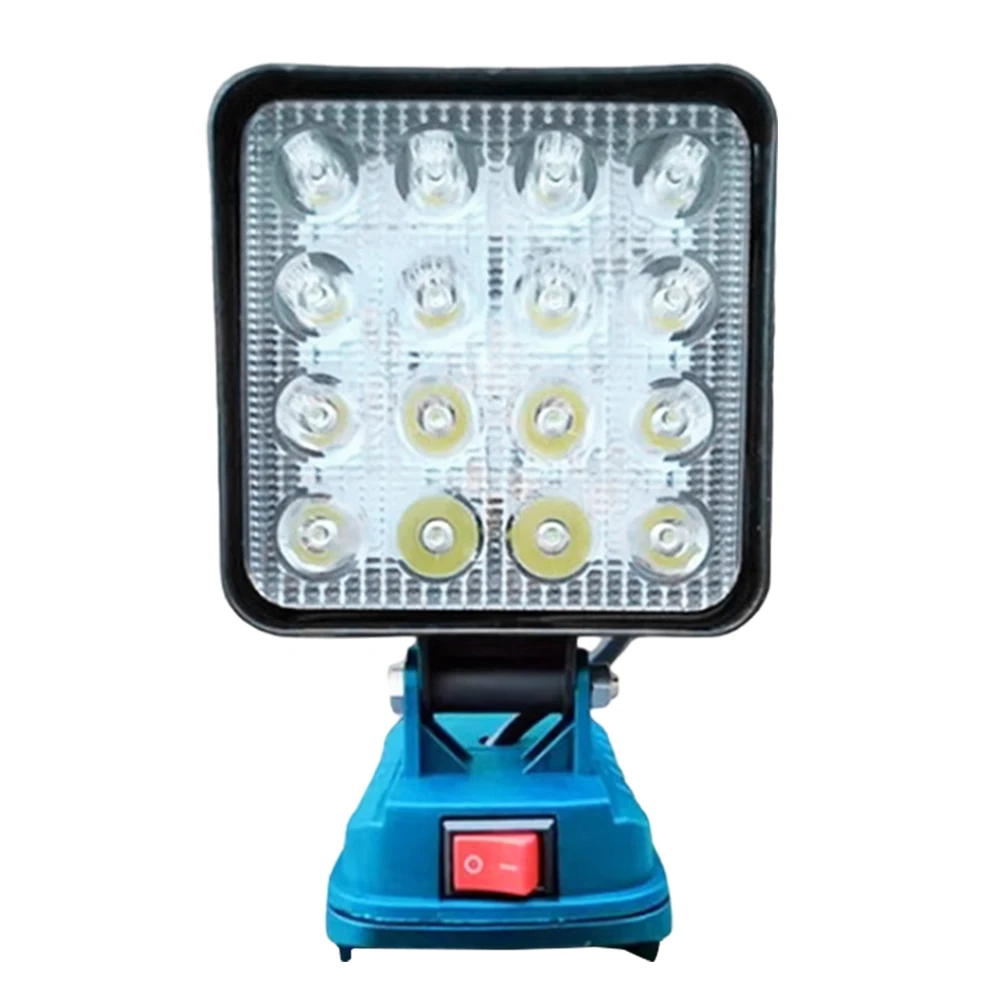 LED Work Light Camping Light Rechargeable Emergency Light Dual USB Ports Battery Lantern Waterproof for Construction Site