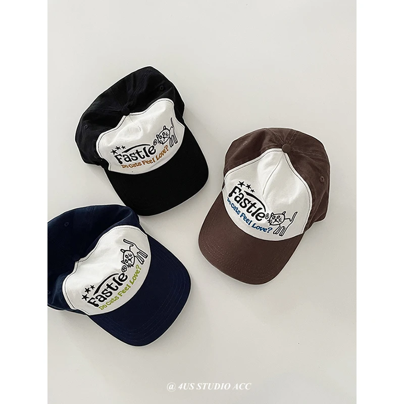 Letter Embroidery Pattern Baseball Cap Female Curved Brim Soft Top Sun-Poof Peaked Cap europe and the united states new baseball cap patch letters fashion curved brim sunshade couple models sunscreen peaked cap