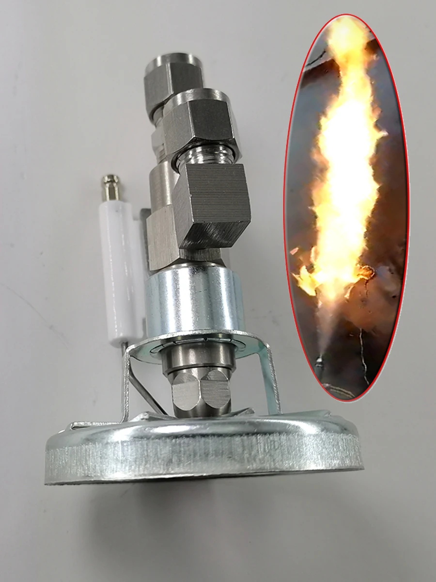 Buse Brûleur à Huile Laiton - Angle 60°, Filetage 9/16 BSPT - Pour Système Chauffage Diesel, Pièces Acier Inoxydable - 5