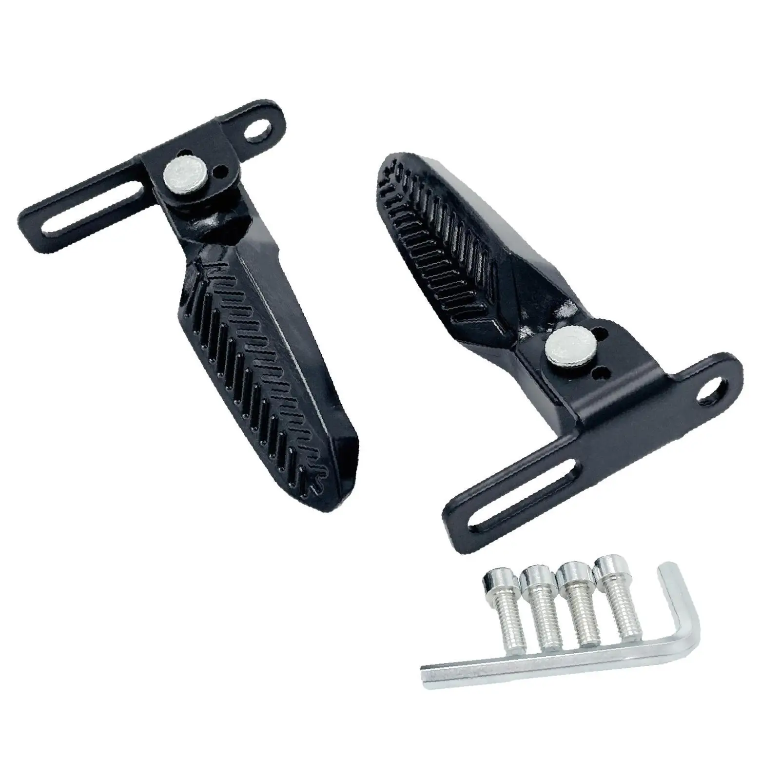 2x Electric Bike Pedals Sturdy Foot Pegs Scooter Pedals for Electric Bicycle