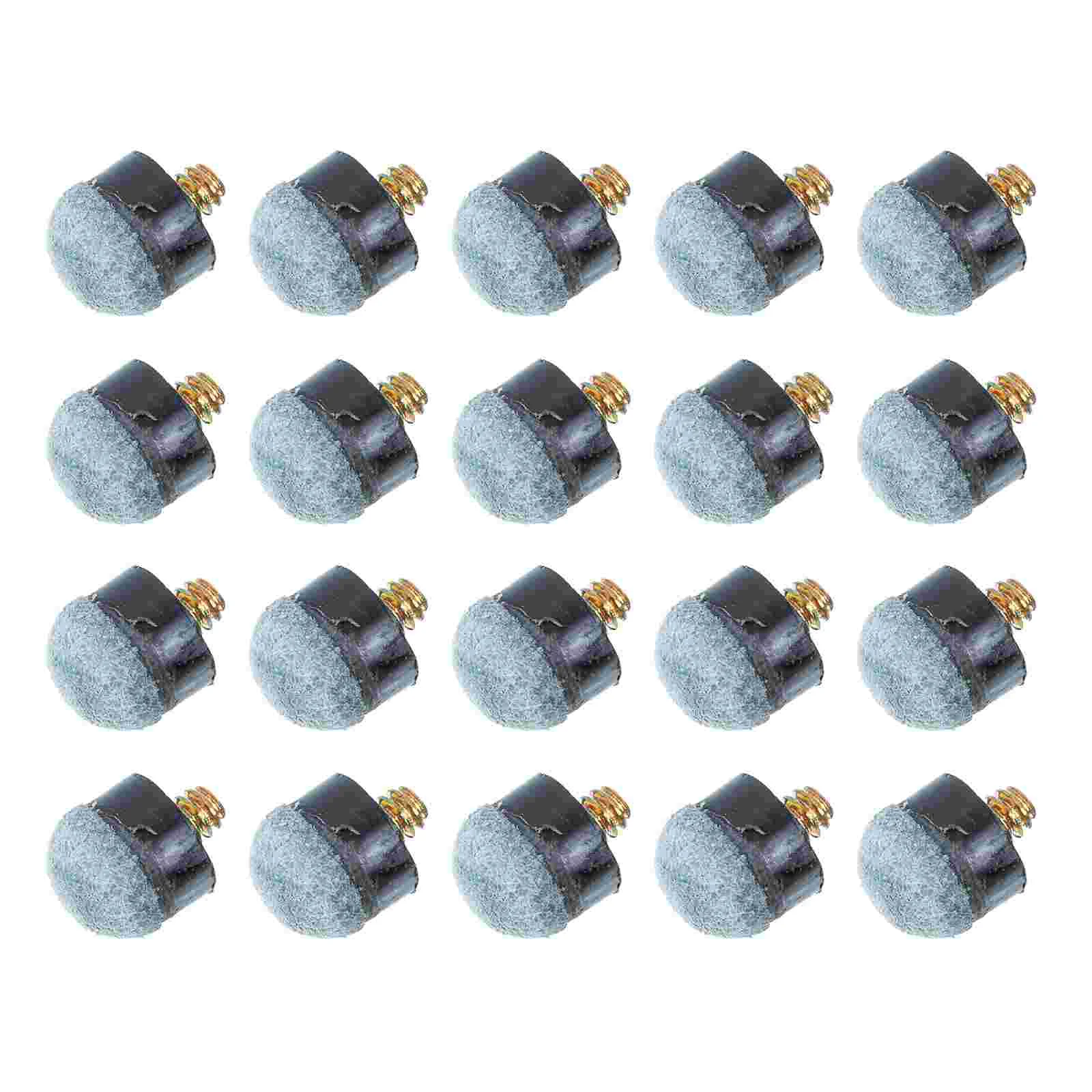 

New 20Pcs12 Mm/13 Mm Billiard Cue Stick Screw On Tips Ferrules Replacement Tips Billard Pool Accessories