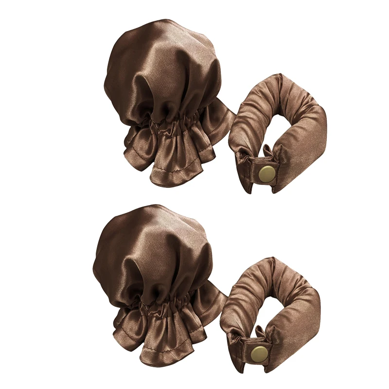 Heatless Curling Rollers - Soft Silk Hair Styling Tools for Effortless Waves and Curls