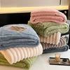 New Artificial Rabbit Plush Autumn Warm Blankets for Beds Soft Coral Fleece Sofa Throw Blanket Comfortable Thicken Bed Sheet 4