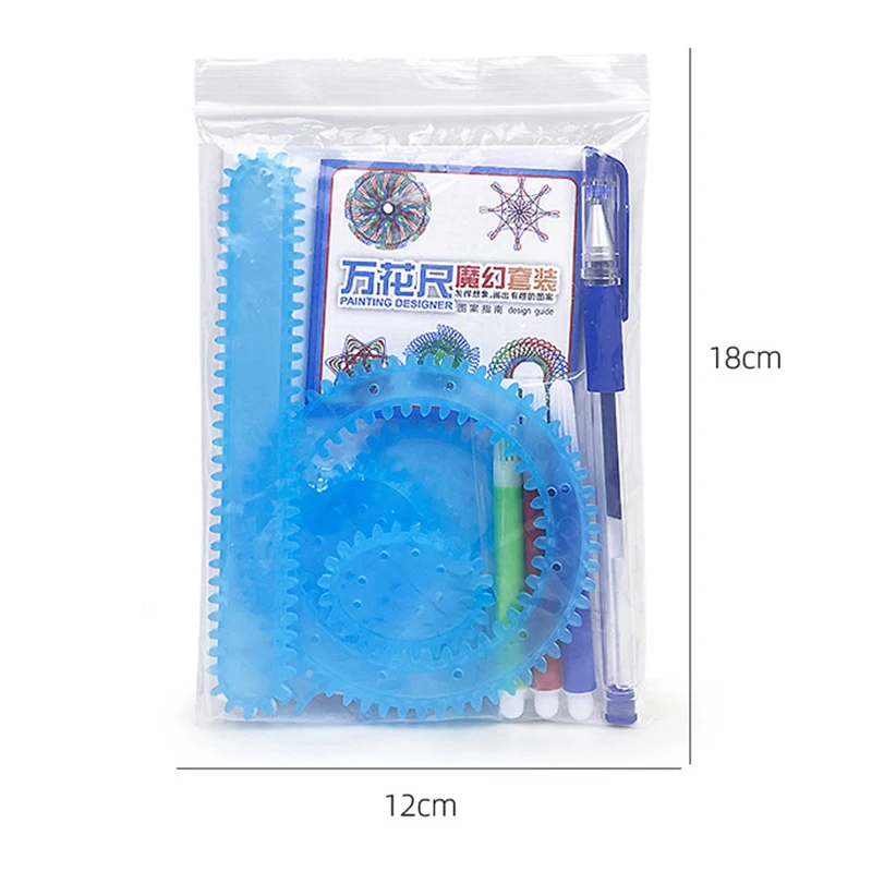 Multifunction Interlocking Gears Wheels Spirograph Drawing Toy Child Creative Drawing Toys cultivate Kids Practical Ability Toys
