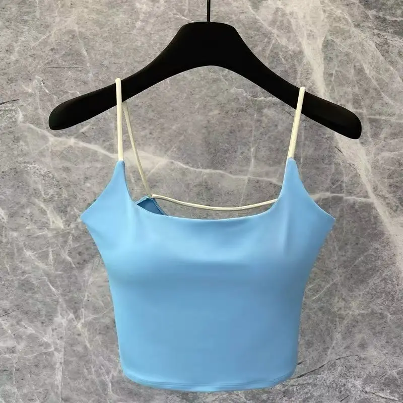 Yoga suit, camisole, vest, women's new style with chest cushion, Pilates summer sexy fitness bra 6