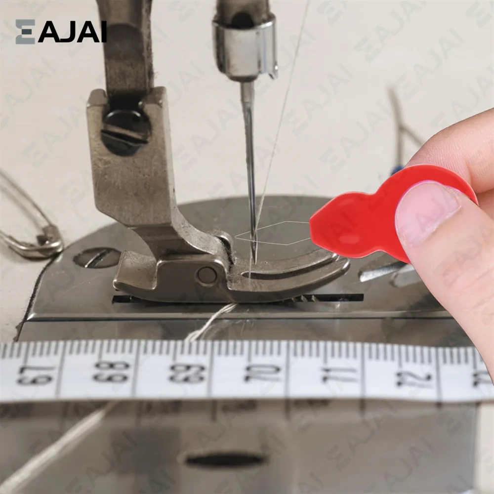 Eajai DIY 바늘 실 꿰기, 노인 가이드 쉬운 장치, 자동 실 재봉 도구, 수제 재봉 액세서리, 펀치 바늘, 50 개
