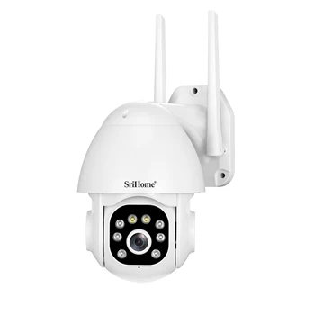 srihome sh039b 3mp 1296p full color ai humanoid wireless ptz ip camera ir night vision