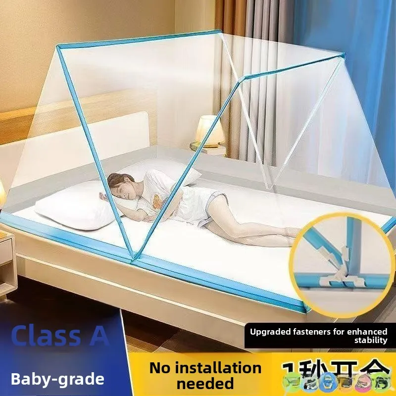 Portable Folding Mosquito Net Student Dormi Upper Lower Bed 2025 New Simple Reinforced Encrypted Home Use No Installation...
