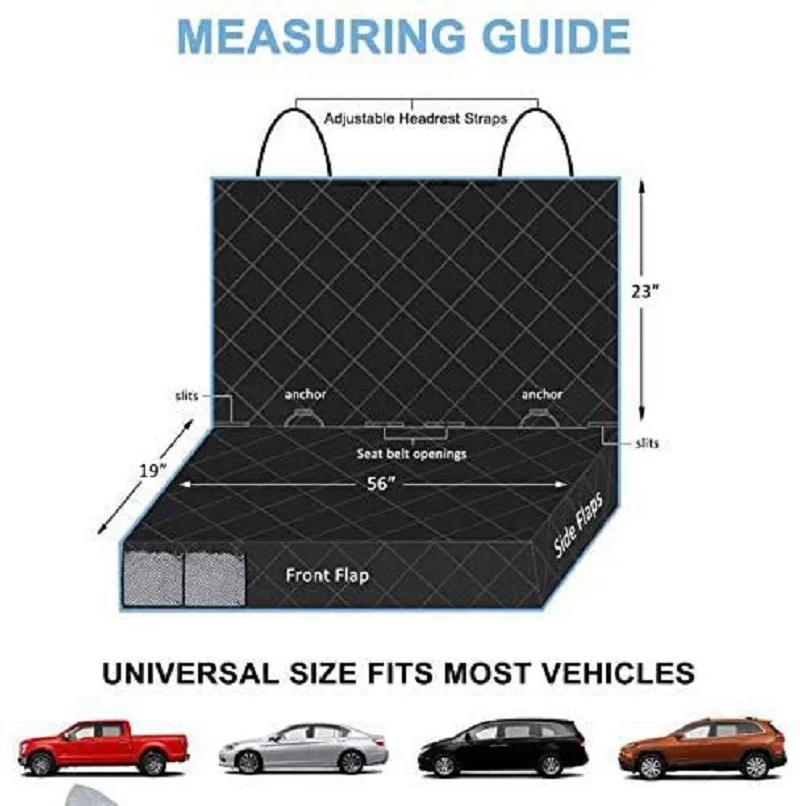 Title 6, Dog Car Seat Cover Waterproof Nonslip Safety Tr...